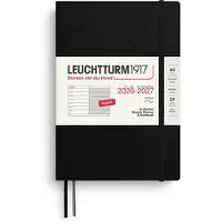 Adlibris Weekly Planner & Notebook 18m 26-27 A5 Soft Black Leuchtturm1917