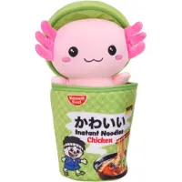 Adlibris Aksolotli kananuudeleissa Pehmolelu 17 cm Kawaii Kuties
