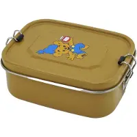 Adlibris Bamse, Lunchbox In Tinplate, Bear-Yellow - Brown - ONE SIZE