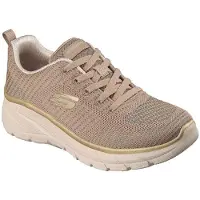 SKECHERS for woman. 150384 Slip-Ins Sneakers: Fashion Fit 2.0 - Moonlight Glow brown (36), Fabric, Flat, 3 to 5 cm, Laces, Casual, Taupe