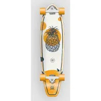 Flying Wheels Tropical 35" Surfskate oranssi