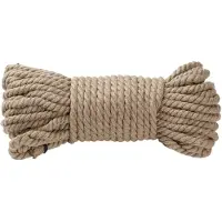 Merci Doc Johnson Bind & Tie 6 mm Bondage-hamppuköysi 15 m - Vaalea iho