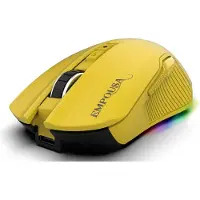Inca IMG-328MX, Oikeakätinen, Optinen, RF Wireless + Bluetooth + USB Type-C, 12800 DPI, Keltainen