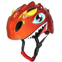 Wozinsky Children's Bicycle Helmet Dragon Motif Light 50-54 cm - Red