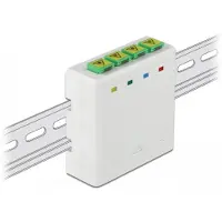 DeLOCK – Optical Fiber Connection Box for DIN Rail 4 x SC Simplex or LC Duplex, white (85921)