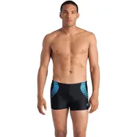 Arena Men's Openings Swim Short Black-Turquoise - Black - 80