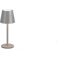 TRIO Diaz LED ulkopöytävalaisin 2700-6500K 1,6W 21cm IP44 harmaa ladattava