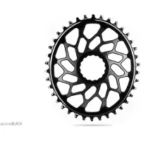 AbsoluteBLACK Oval Easton Gravel Direct Mount Chainring Musta 42t