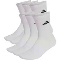 Adidas Sukat Cushioned Crew 6-pack - Valkoinen/musta, koko 49-51