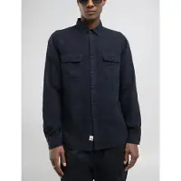 Replay Regular Linen Shirt - Navy - XL