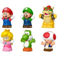 Fisher-Price Little People My Mario Figure 6-Pack Toy Set For Toddlers & Kids - Multi/patterned - ONE SIZE