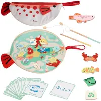Classic World Wooden Magnetic Fishing Game