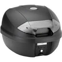 Kappa Moto monolock takalaukku 30l musta kirkkailla heijastimilla