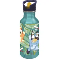 Bluey (Tuuri) Juomapullo - 545 ml - Alumiini - Vaaleansininen/Si - - OneSize - Juomapullot