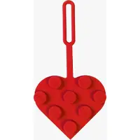 LEGO Iconic Matkalaukun Nimilappu Heart, Punainen