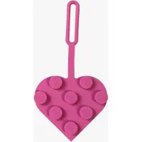 LEGO Iconic Matkalaukun Nimilappu Heart, Vaaleanpunainen