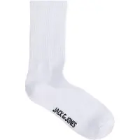 Jack & Jones Jacnolan Solid Tennis Socks 6 Pack - White - ONE SIZE
