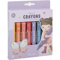 Little Dutch Wax Crayons Rosa - 8 pcs.