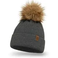 Vivisence 7042 tummanharmaa uni-hattu