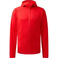 Haglöfs Men's L.I.M Mid Multi II Hood Tech Red Välikerrospuserot M