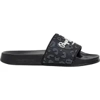 Pepe Jeans for woman. PLS700004 Slider Flip Flops Leo black (37), Flat, None, Casual