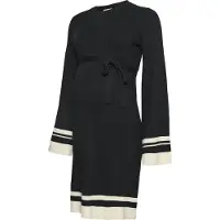 Mamalicious Mlsola L/S Knit Abk Dress - Black - L