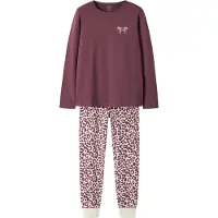 Name It Kids Nkfnightset Leo Noos - Burgundy - 146-152