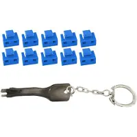 Microconnect MC-RJ45PORTBLOCK-B Liitännän esto Oven estoavain RJ-45 Musta - Sininen 10 kpl (MC-RJ45PORTBLOCK-B) (MC-RJ45PORTBLOCK-B)