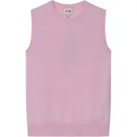 GOBI Cashmere Neuleliivi 'Women's Timeless Cashmere Crewneck Vest' vaaleanpunainen