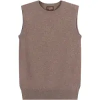 GOBI Cashmere Neuleliivi 'Women's Timeless Cashmere Crewneck Vest' taupe