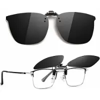 INF Polarisoidut Clip-on Aurinkolasit - Autoiluun & Ulkoiluun Black+Grey