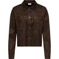JDY Jdyjulle L/S Fake Suede Shirt Jrs Noos - Brown - L