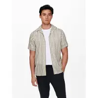 Only & Sons Onswayne Life Ss Viscose Shirt Noos - Beige - S