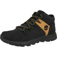 Timberland for man. TB0A6DQDEMJ1 Black Mid Lace Up high-top sneakers (44.5), Flat, Nubuck, Laces, Casual