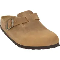 Birkenstock Boston Natural Leather Oiled Narrow Klompit