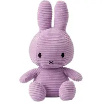 Bon Ton Toys Miffy ECO Corduroy Pehmolelu 23 Cm Lilac Lilac 23 cm Purppura 23 cm Pojat, Tytöt