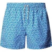 Pepe Jeans for man. PMB100011 Blue print swimming costume (M), Beachwear, Polyester