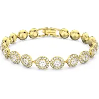 Swarovski Rannekoru 'Una' kulta / läpinäkyvä