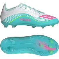 Adidas F50 Messi Elite Fg Aurora Radiante - Valkoinen/lucid Pink/flash Aqua Lapset - Nurmi (Fg), koko 36