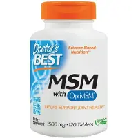 Doctors Best OptiMSM-vegaaninen MSM, 1500 mg - 120 tablettia
