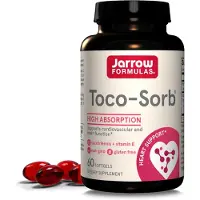 Jarrow Formulas Toco-Sorb, Tocotrienolien ja E-vitamiinin sekoitus - 60 pehmytkapseliä