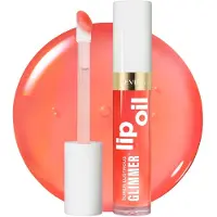 Revlon , Super Lustrous Glimmer, Lip Oil, 002 Miss Coral, 0.13 fl oz (3.8 ml)