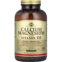 Solgar - Kalsium, magnesium ja D3-vitamiini (150 tablettia)