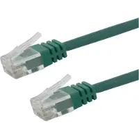 Deltaco – U/UTP Cat6 AWG28 patch cable, 3,0m, green, LSZH (TP-63G-SLIM)