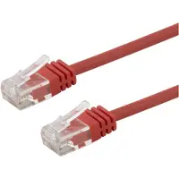 Deltaco patch cable - 5 m - red - Punainen