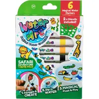 TOYMONSTER Water Art Vesipohjaiset Tussit Safari 6 Kpl