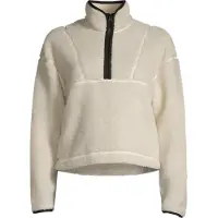 Casall Women's Pile Half Zip Off White L