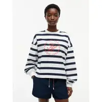 Tommy Hilfiger Paita 'ROUNDAL' tummansininen / punainen / valkoinen