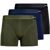 Jack & Jones Bokserishortsit tummansininen / tummanvihreä / musta