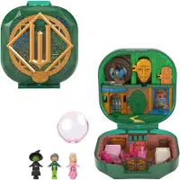 Polly Pocket Micro Dolls And Playset, Collector Wicked Compact With Hat And Bubble Accessories - Green - ONE SIZE